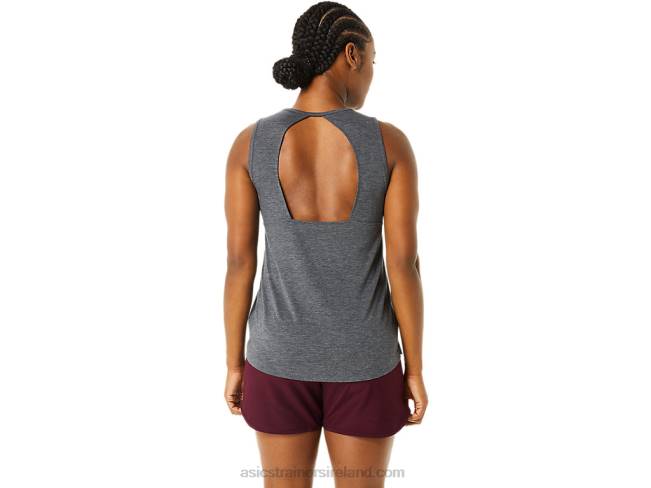 Women\s Muscle Tank Dark Grey Heather/Mist Asics XXPD3693