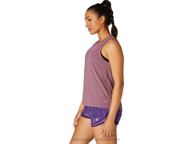 Women\s Muscle Tank Grape Heather Asics XXPD4107