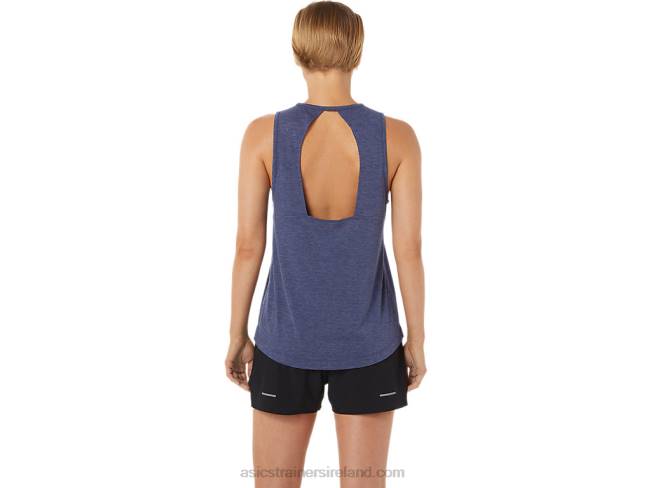 Women\s Muscle Tank Peacoat Heather/Fresh Ice Asics XXPD3786