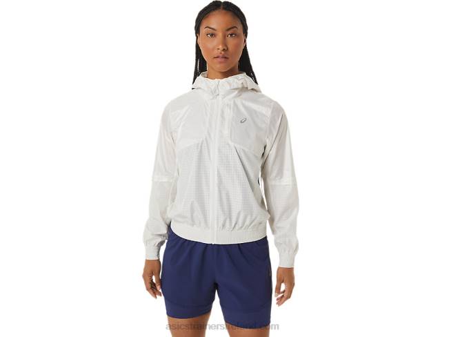 Womens Nagino Run Jacket Cream Asics XXPD2243