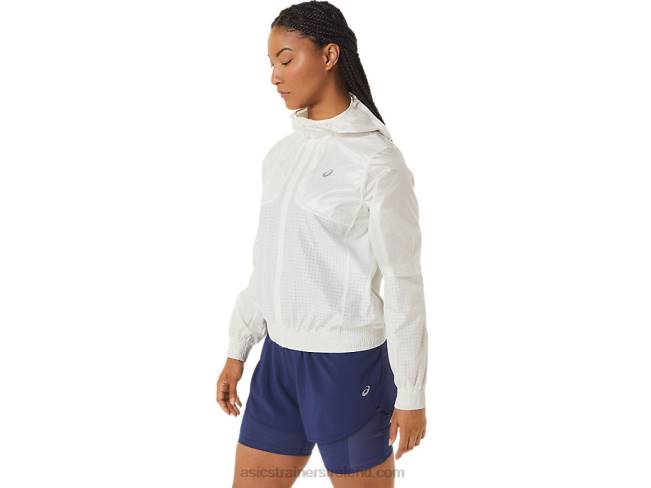 Women\s Nagino Run Jacket Cream Asics XXPD2243