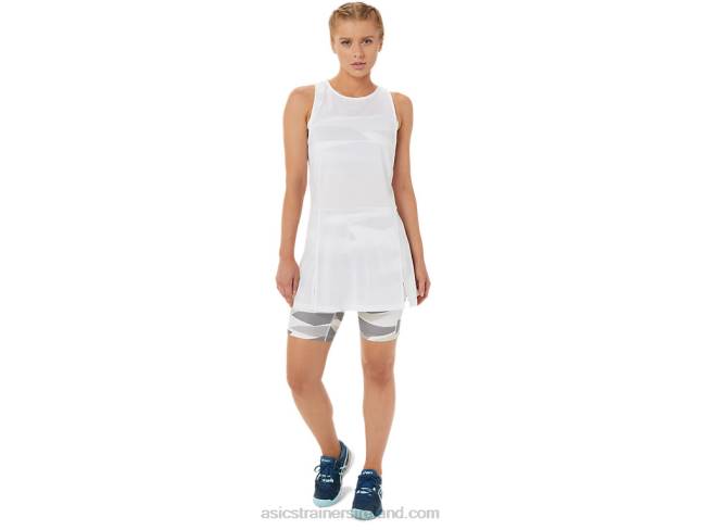 Women\s New Strong 92 Dress Brilliant White Asics XXPD3283