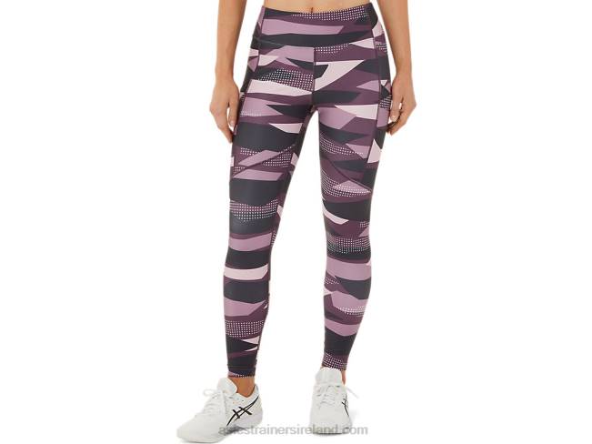 Womens New Strong 92 Printed Tight Barely Rose Print Asics XXPD3340