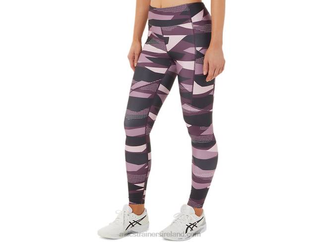 Women\s New Strong 92 Printed Tight Barely Rose Print Asics XXPD3340