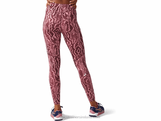 Women\s New Strong 92 Printed Tight Deep Mars Print Asics XXPD3797