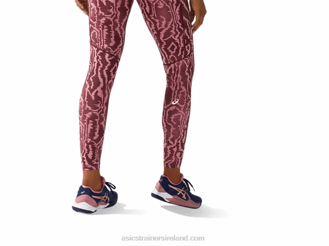 Women\s New Strong 92 Printed Tight Deep Mars Print Asics XXPD3797