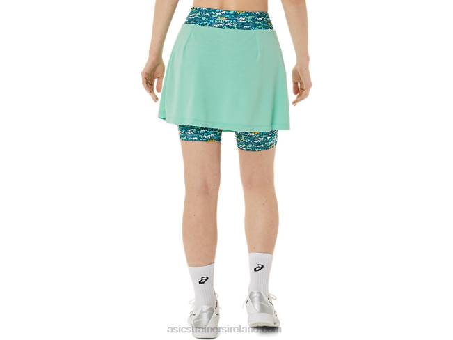 Women\s New Strong 92 Skort Seafoam/Tennis Japan Brushed Aop Asics XXPD3057