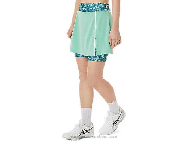 Women\s New Strong 92 Skort Seafoam/Tennis Japan Brushed Aop Asics XXPD3057