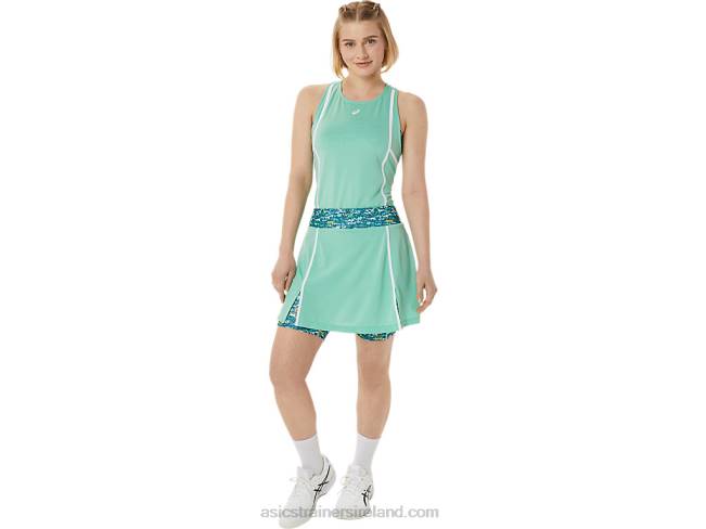 Women\s New Strong 92 Skort Seafoam/Tennis Japan Brushed Aop Asics XXPD3057