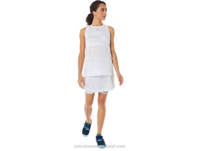 Women\s New Strong 92 Tank Brilliant White Asics XXPD3279