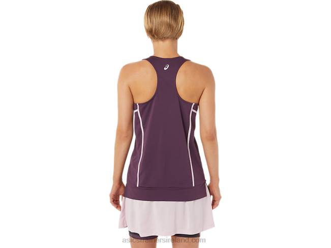 Women\s New Strong 92 Tank Deep Plum/Barely Rose Asics XXPD3284