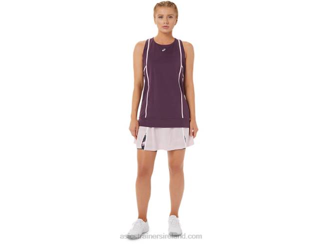 Women\s New Strong 92 Tank Deep Plum/Barely Rose Asics XXPD3284