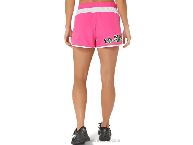 Women\s New Strong Repurposed Run Short Pink Glo/White Asics XXPD2352