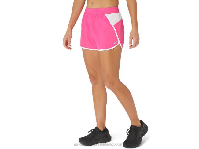 Women\s New Strong Repurposed Run Short Pink Glo/White Asics XXPD2352