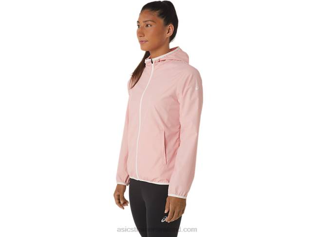 Women\s Packable Jacket Frosted Rose/Soft Sky Asics XXPD3021