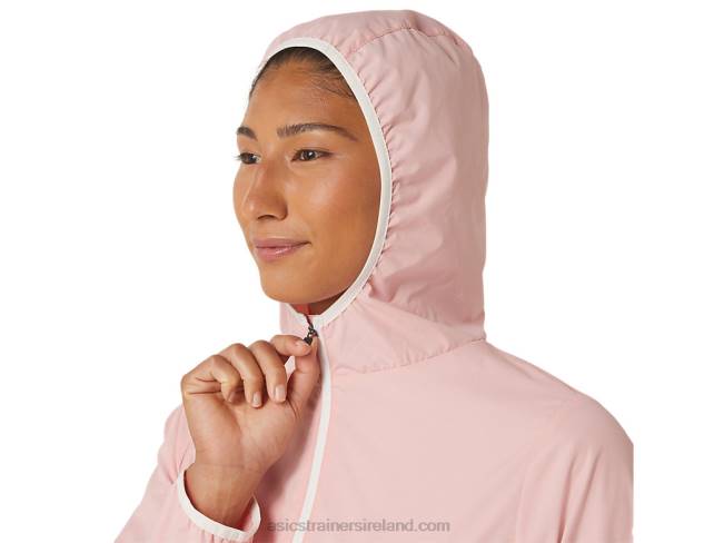 Women\s Packable Jacket Frosted Rose/Soft Sky Asics XXPD3021