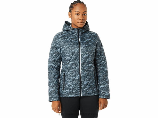 Womens Performance Insulated Jacket Metropolis/Bright Lights Print Asics XXPD3698