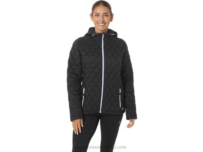 Womens Performance Insulated Jacket Performance Black/Soft Sky Asics XXPD2721