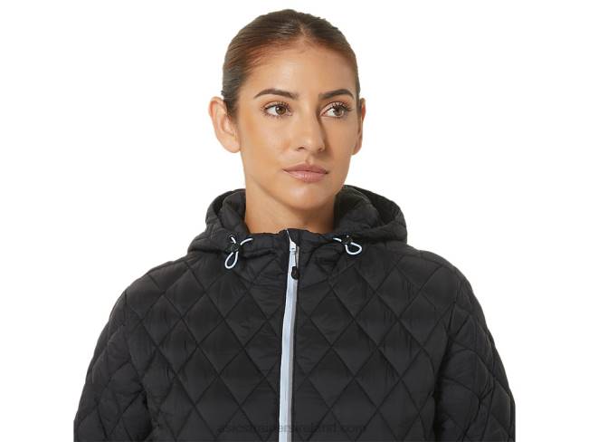 Women\s Performance Insulated Jacket Performance Black/Soft Sky Asics XXPD2721