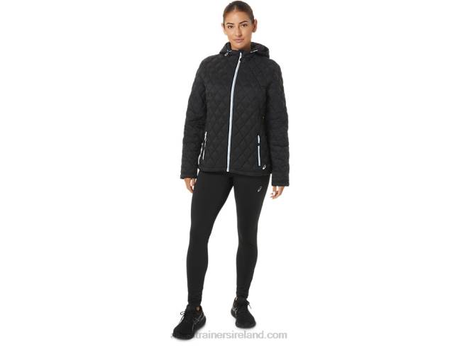 Women\s Performance Insulated Jacket Performance Black/Soft Sky Asics XXPD2721