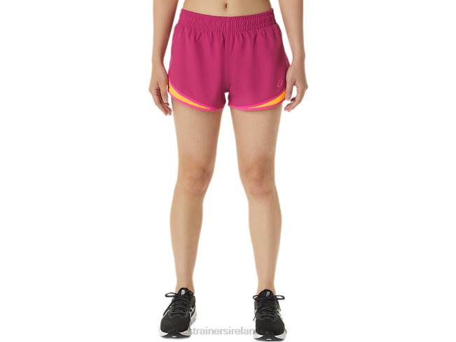 Womens Pr Lyte 25in Run Short Fuchsia Red/Pink Glo Asics XXPD3300