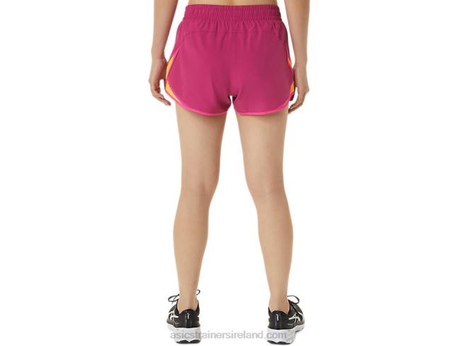 Women\s Pr Lyte 25in Run Short Fuchsia Red/Pink Glo Asics XXPD3300