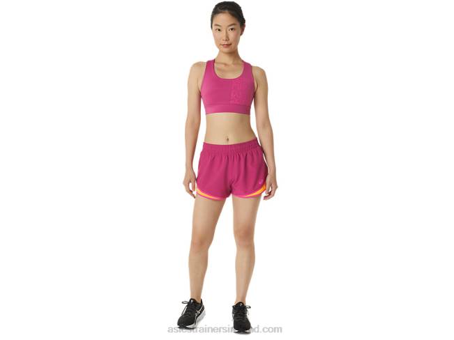 Women\s Pr Lyte 25in Run Short Fuchsia Red/Pink Glo Asics XXPD3300