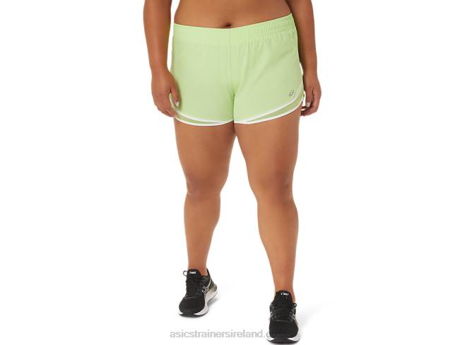 Womens Pr Lyte 25in Run Short Lime Green/Brilliant White Asics XXPD3294