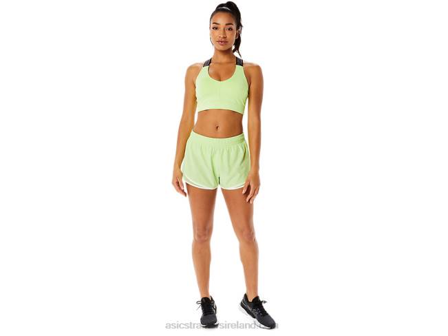 Women\s Pr Lyte 25in Run Short Lime Green/Brilliant White Asics XXPD3294