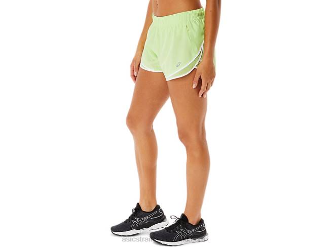 Women\s Pr Lyte 25in Run Short Lime Green/Brilliant White Asics XXPD3294