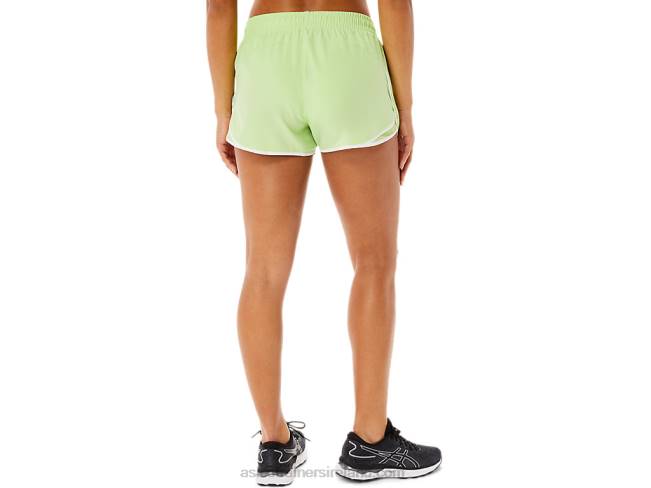 Women\s Pr Lyte 25in Run Short Lime Green/Brilliant White Asics XXPD3294