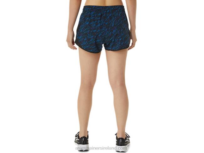 Women\s Pr Lyte 25in Run Short Night Shade/Lake Drive Print Asics XXPD3303