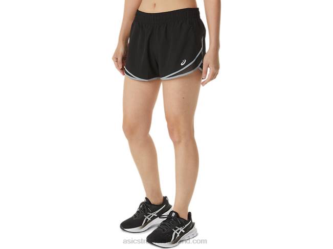 Women\s Pr Lyte 25in Run Short Performance Black/Sheet Rock Asics XXPD3725