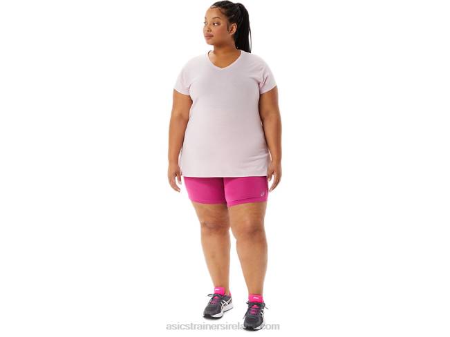 Women\s Pr Lyte 5in Run Short With Pockets Fuchsia Red Asics XXPD3291