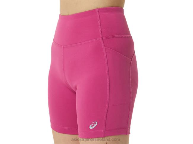 Women\s Pr Lyte 5in Run Short With Pockets Fuchsia Red Asics XXPD3291