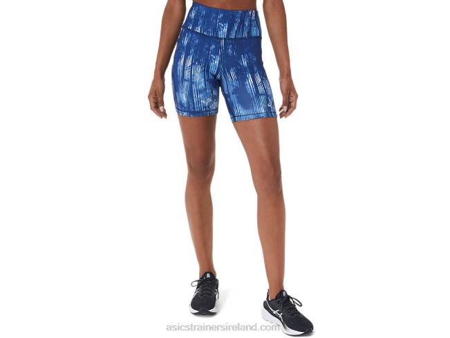 Womens Pr Lyte 5in Run Short With Pockets Grand Shark Tie Dye Asics XXPD3115