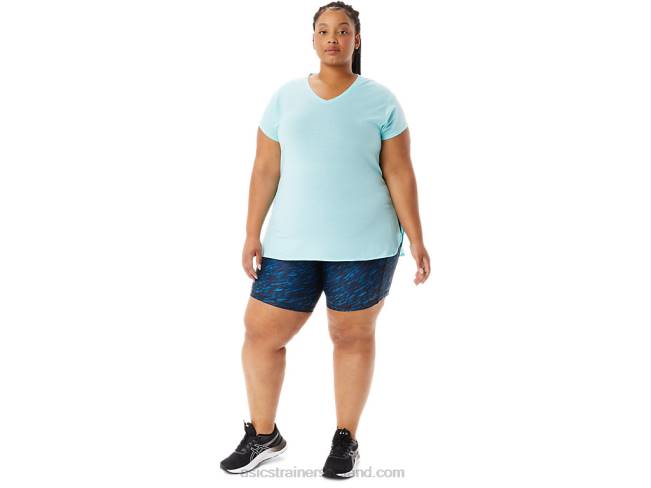 Women\s Pr Lyte 5in Run Short With Pockets Night Shade/Lake Drive Print Asics XXPD3299