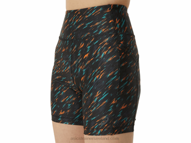 Women\s Pr Lyte 5in Run Short With Pockets Night Shade/Sage Print Asics XXPD3301