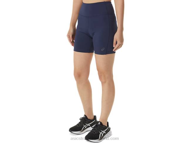 Women\s Pr Lyte 5in Run Short With Pockets Peacoat Asics XXPD3296