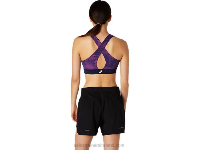 Women\s Pr Lyte Bra Digital Grape Print/Peacoat Asics XXPD4111