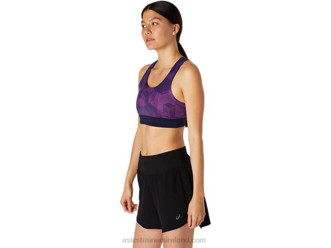 Women\s Pr Lyte Bra Digital Grape Print/Peacoat Asics XXPD4111