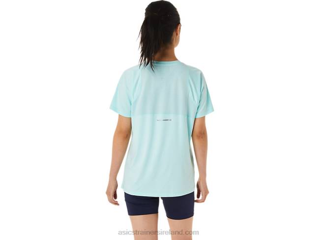 Women\s Pr Lyte Run Short Sleeve Clear Blue Asics XXPD3391