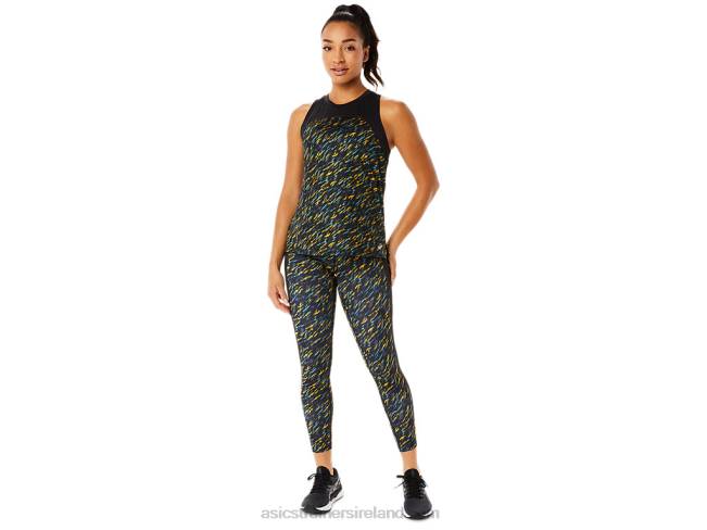 Women\s Pr Lyte Run Tank Night Shade/Sage Print Asics XXPD3386