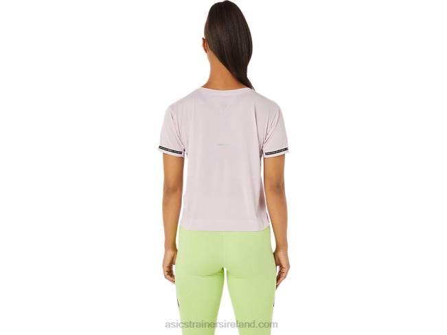 Women\s Race Crop Top Barely Rose Asics XXPD3336