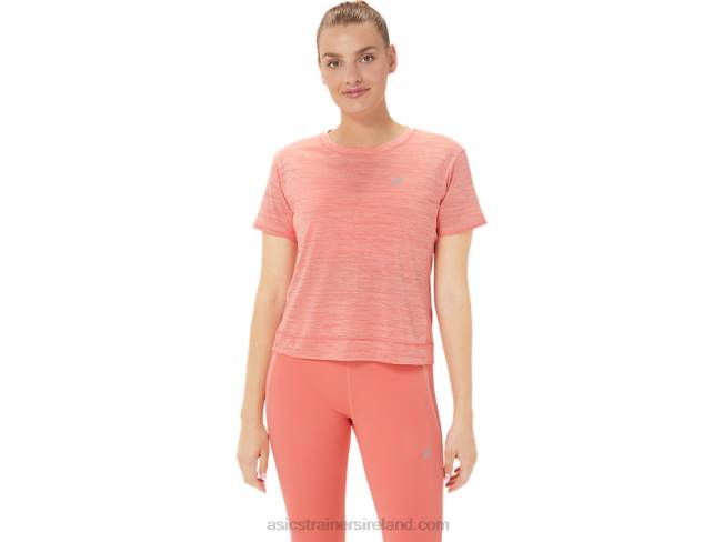 Womens Race Crop Top Papaya/Guava Asics XXPD2238