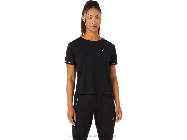 Womens Race Crop Top Performance Black Asics XXPD3330