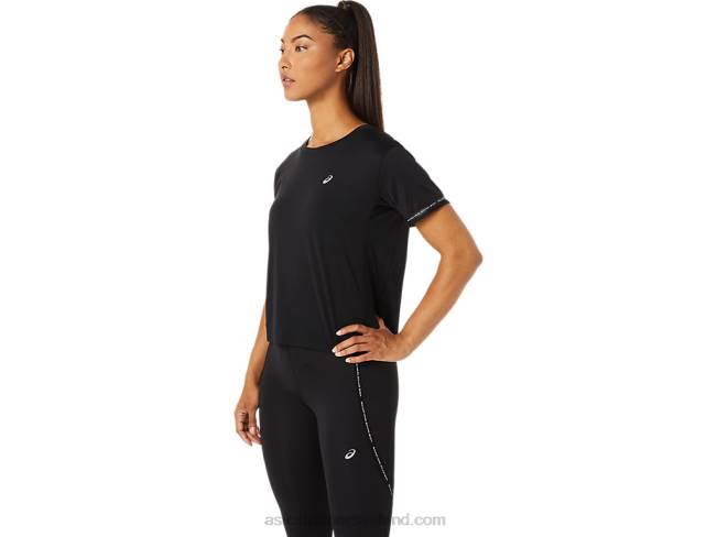 Women\s Race Crop Top Performance Black Asics XXPD3330