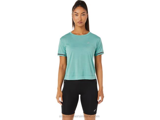 Womens Race Crop Top Sage Asics XXPD3254