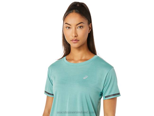 Women\s Race Crop Top Sage Asics XXPD3254