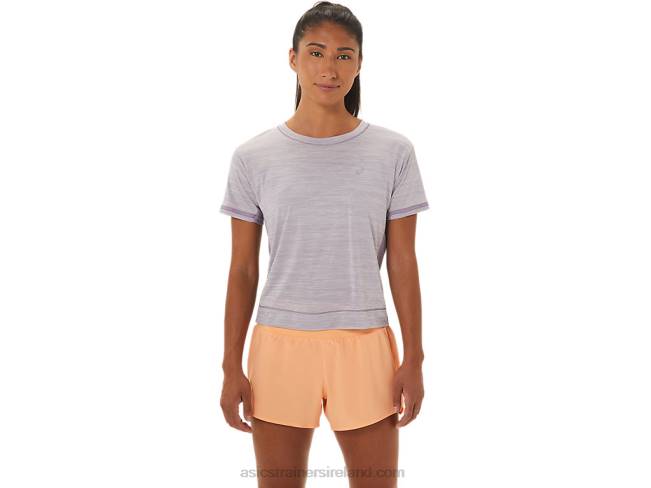 Womens Race Crop Top Violet Quartz/Dusk Violet Asics XXPD2411